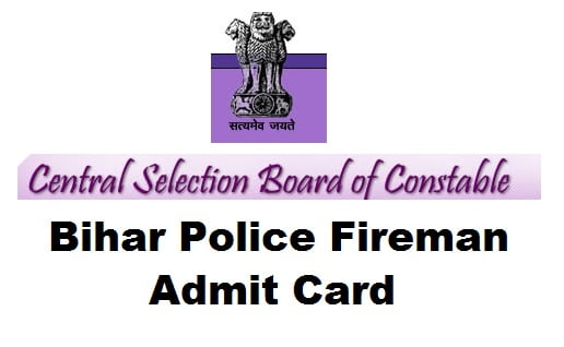 bihar fireman admit card