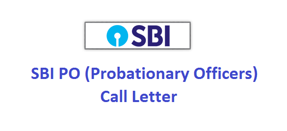 SBI PO call letter 