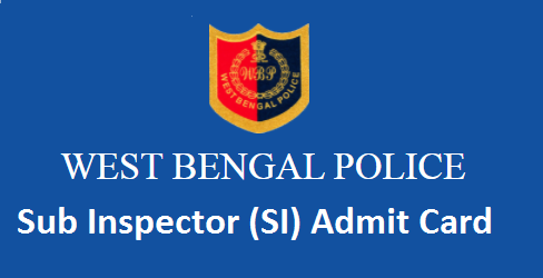 wb police si admit card