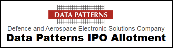 Data Patterns IPO allotment status