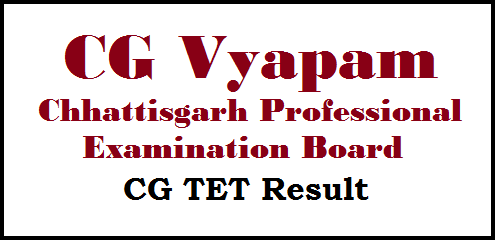 Chhattisgarh CGTET Result