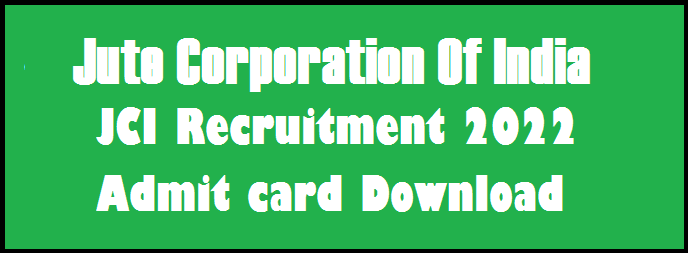 JCI Recruitment admit card