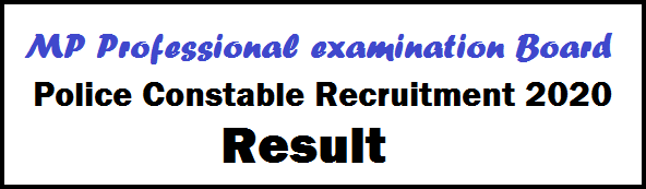 MP police constable recruitment result