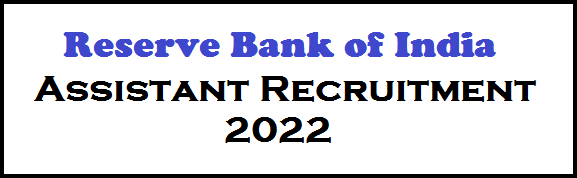 RBI Assistant Recruitment 2022 Notification