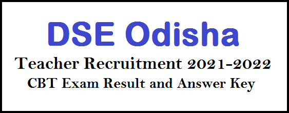 Odisha Teacher Recruitment exam Result and answer key