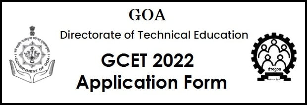 GOA GCET 2022 Application Form