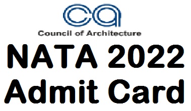 NATA Admit card