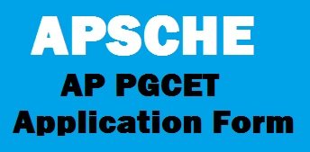 AP PGCET application form