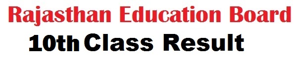 Rajasthan Board 10th class result