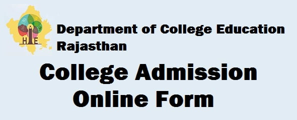 Rajasthan college admission form online