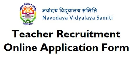 nvs teacher recruitment application form