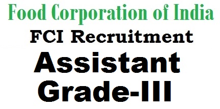 fci assistant recruitment application form notification