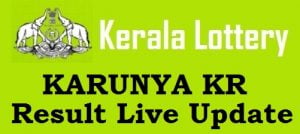 Kerala lottery result karunya kr today live update