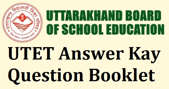 UK UTET answer key and question booklet