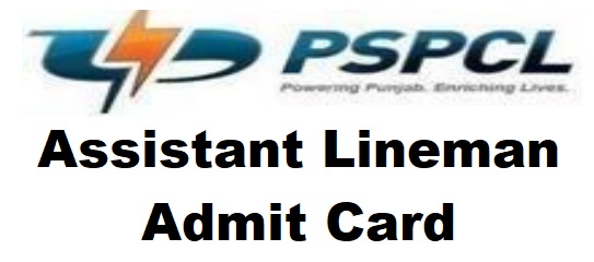 pspcl alm assitant lineman admit card