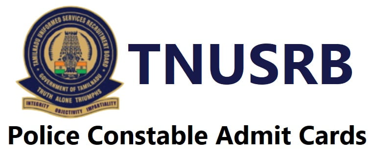 tnusrb police constable admit card