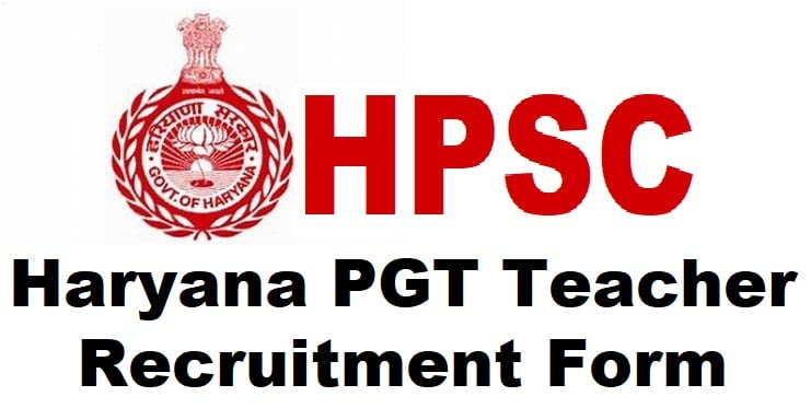 hpsc haryana PGT recruitment application form