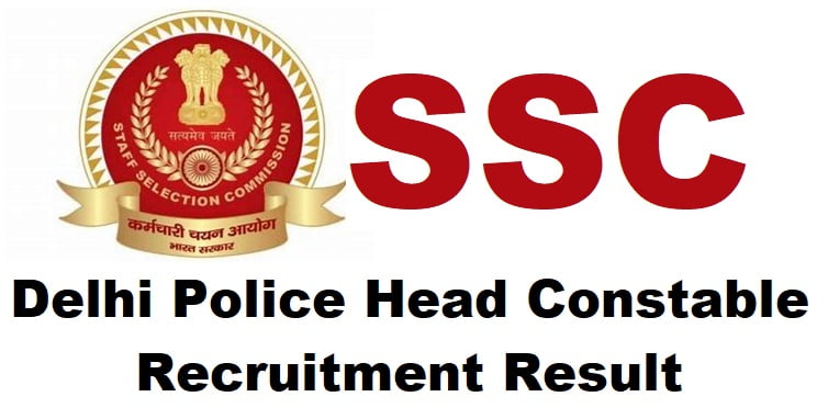 ssc Delhi Police Head Constable Result