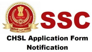ssc chsl application form notification