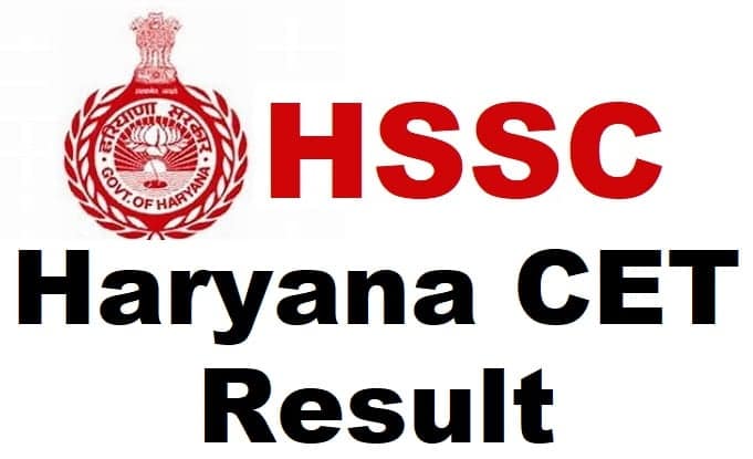 hssc Haryana CET result