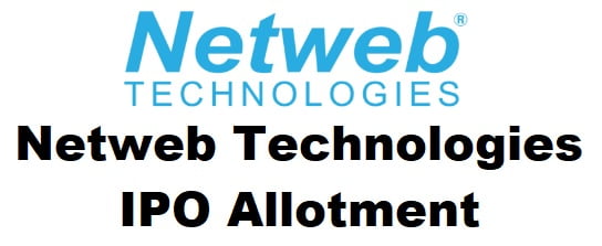 netweb technologies ipo allotment status and date