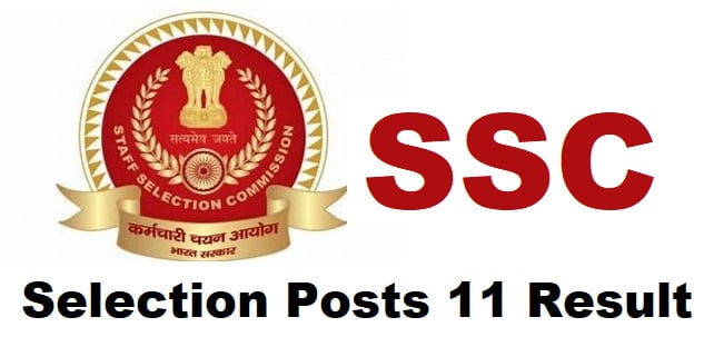 ssc phase 11 selection posts result