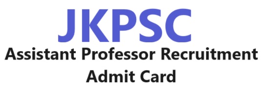 jkpsc assistant professor admit card