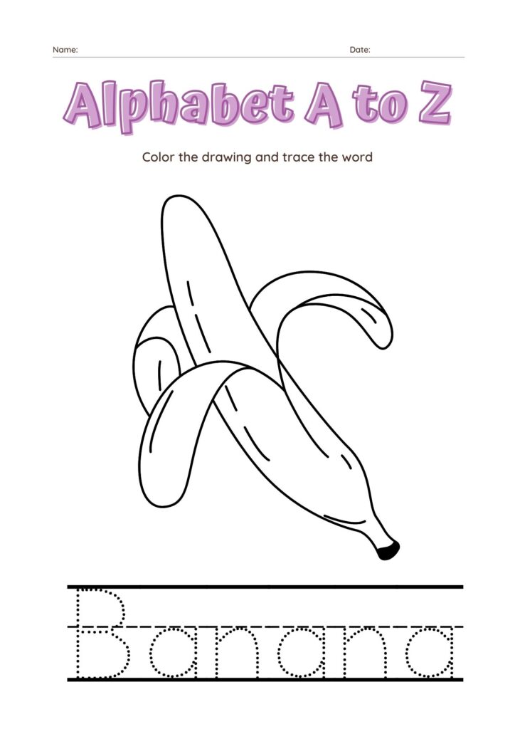 alphabet coloring page