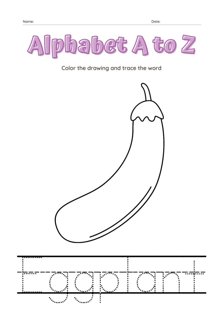 alphabet coloring page