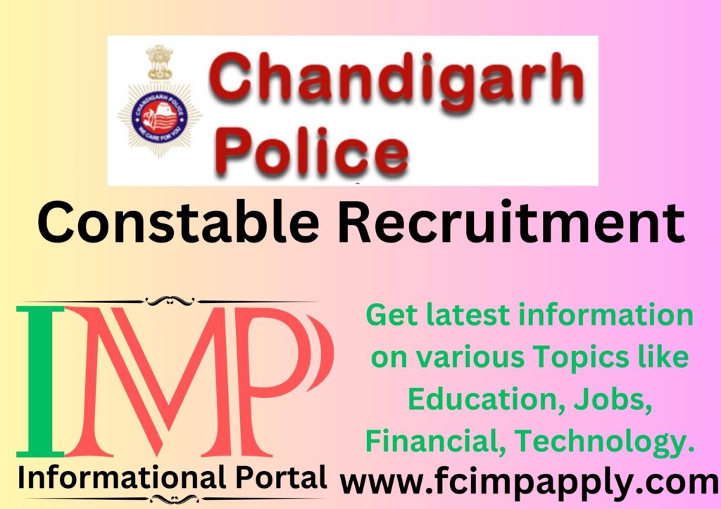 Chandigarh police constable recruitment