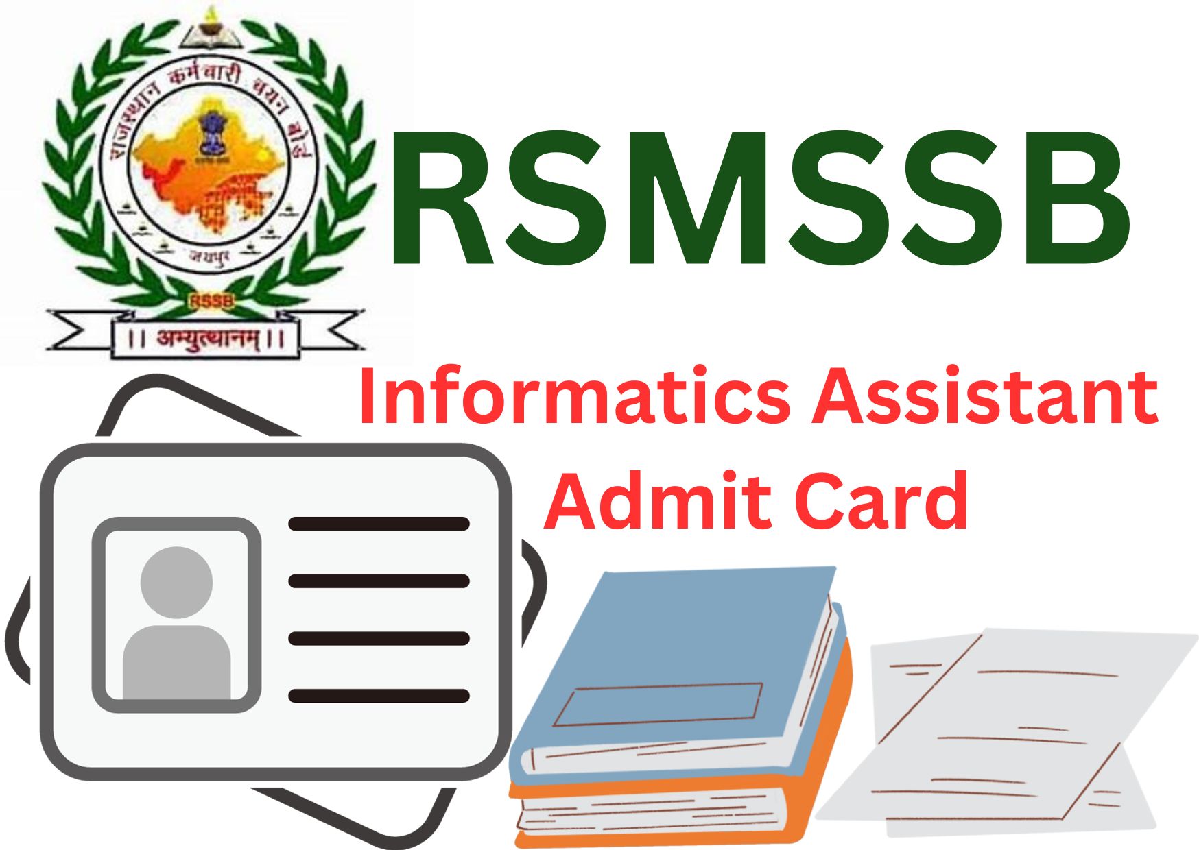 rsmssb informatics assistant admit card