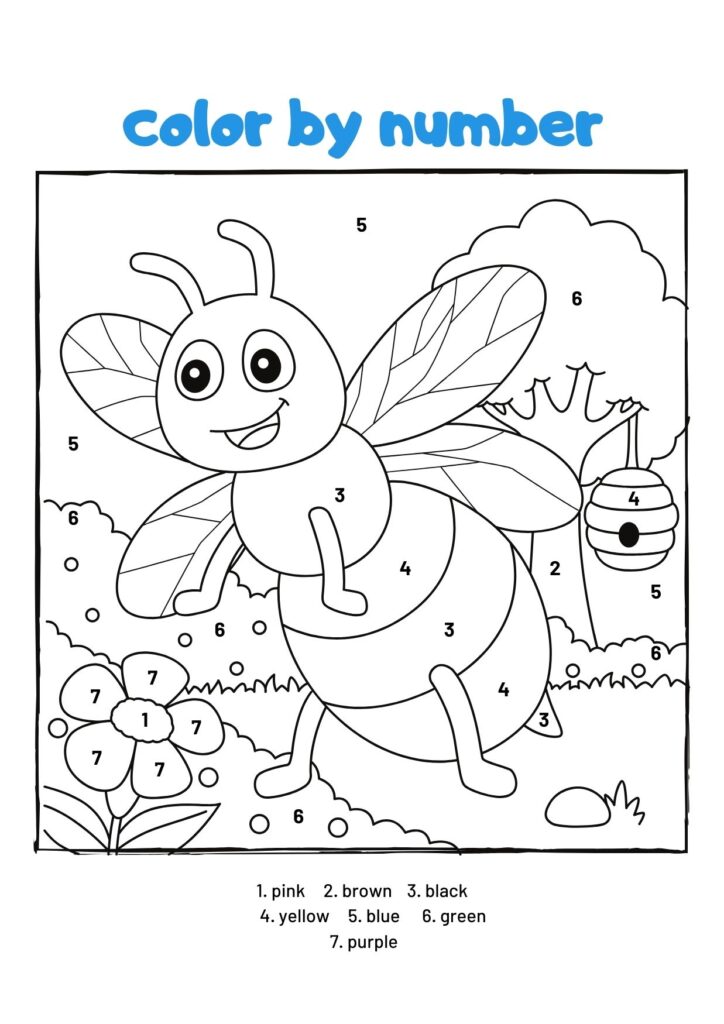 Color By Number Coloring Pages