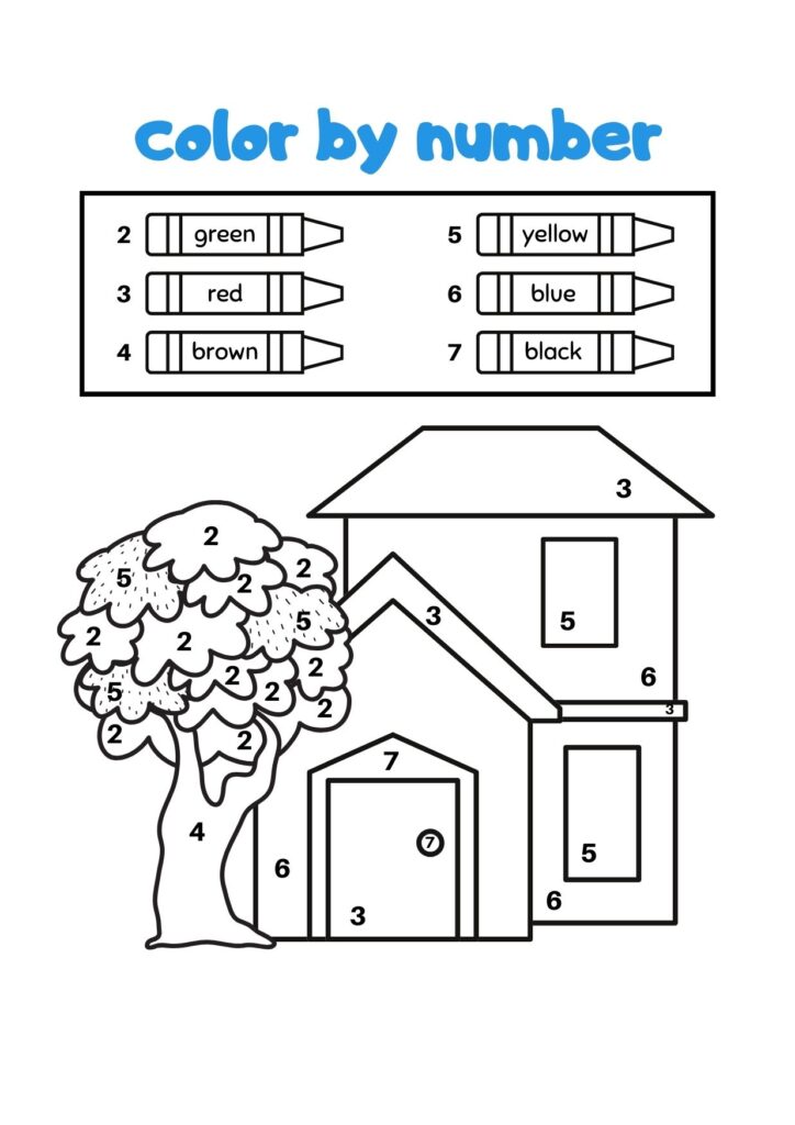Color By Number Coloring Pages