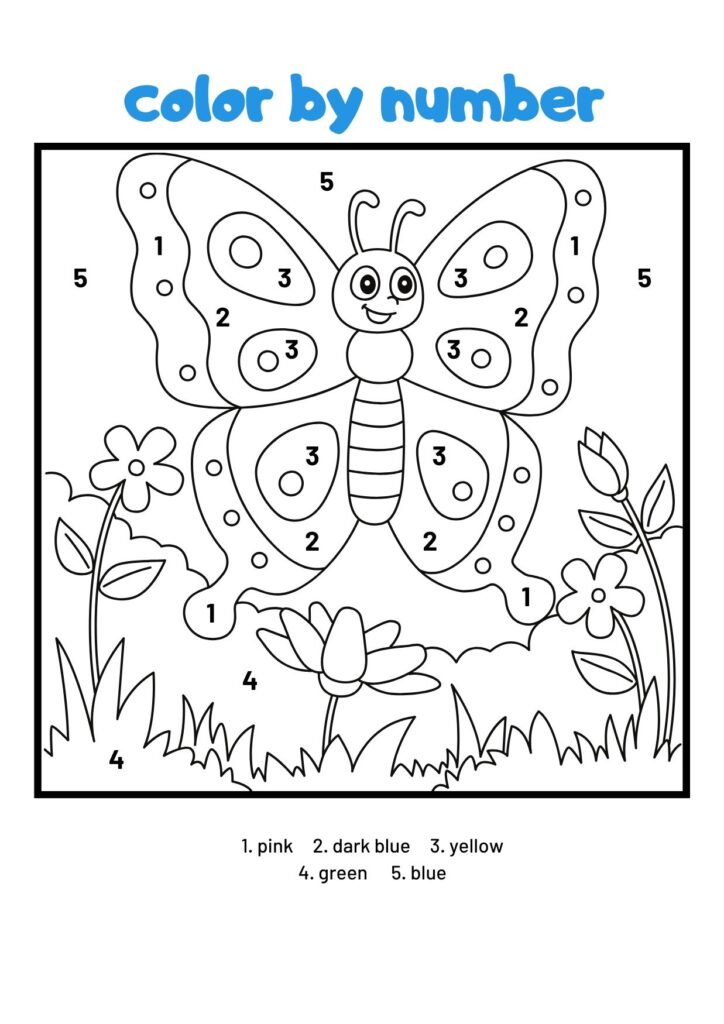 Color By Number Coloring Pages